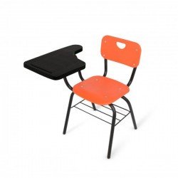 SILLA PARA PRIMARIA 1° A 3° DE POLIPROPILENO 2 PIEZAS CON PALETA DE POLIPROPILENO - Scrivania