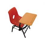 SILLA CONCHA DE POLIPROPILENO CON PALETA RECTANGULAR DE FORMAICA - Scrivania