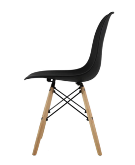 EQQULEUS ECO NEGRA SILLA VISITA