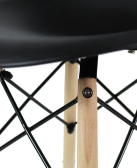 EQQULEUS ECO NEGRA SILLA VISITA