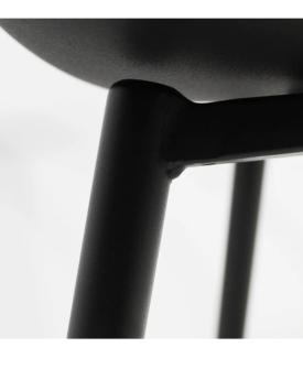 SCUTUM NEGRA SILLA DE VISITA