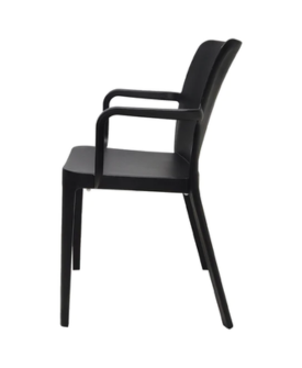 SILLA DE VISITA BELLA R SILLA DE VISITA ANTLIA BIELLA NEGRA CON BRAZOS