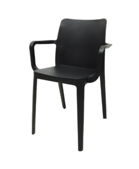 SILLA DE VISITA BELLA R SILLA DE VISITA ANTLIA BIELLA NEGRA CON BRAZOS