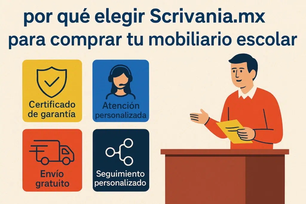 Razones para elegir Scrivania.mx como proveedor de mobiliario escolar en México