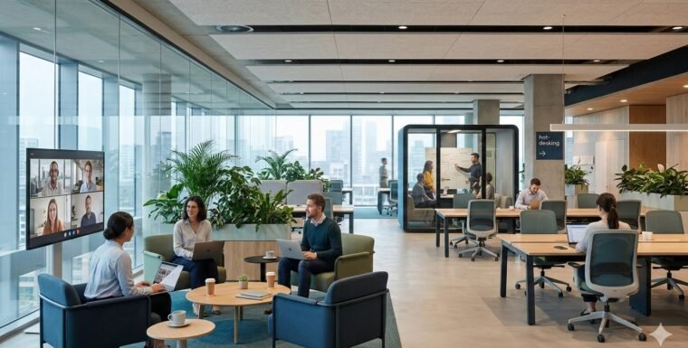 Oficinas Híbridas y Espacios Flexibles