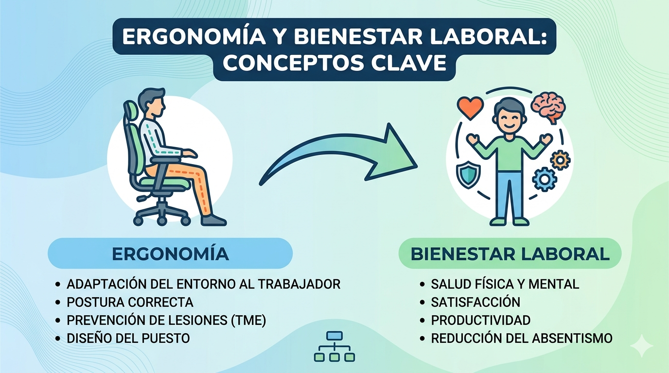 el bienestar laboral basada por la ergonomia