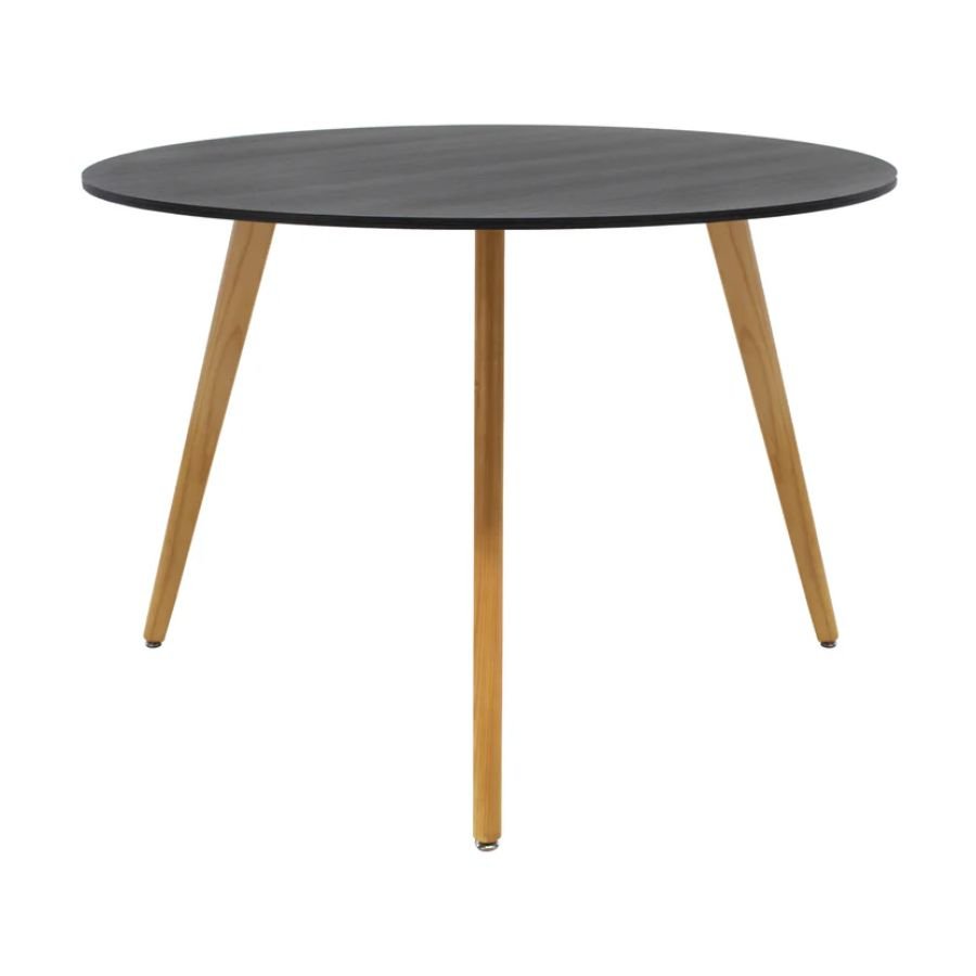 Mesa Acrux Mesa circular Acrux amplia de 100cm color negro ScrivaniaMX