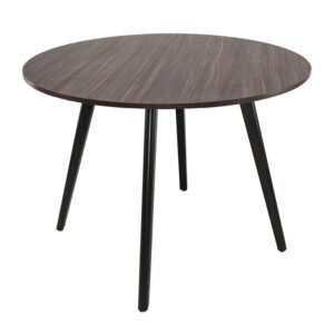 Mesa circular Acrux amplia de 100cm color nogal ScrivaniaMX