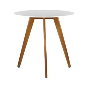 Mesa circular Acrux 80cm color blanco de ScrivaniaMX