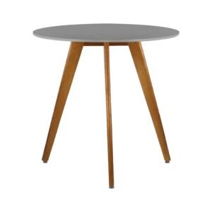 Mesa circular Acrux 80cm color gris contemporáneo ScrivaniaMX