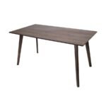 Mesa de comedor Ibiza en acabado nogal de ScrivaniaMx