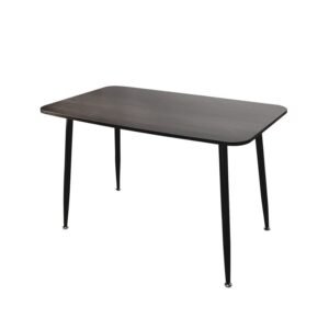 Mesa de comedor Tonga nogal con diseño minimalista de ScrivaniaMX
