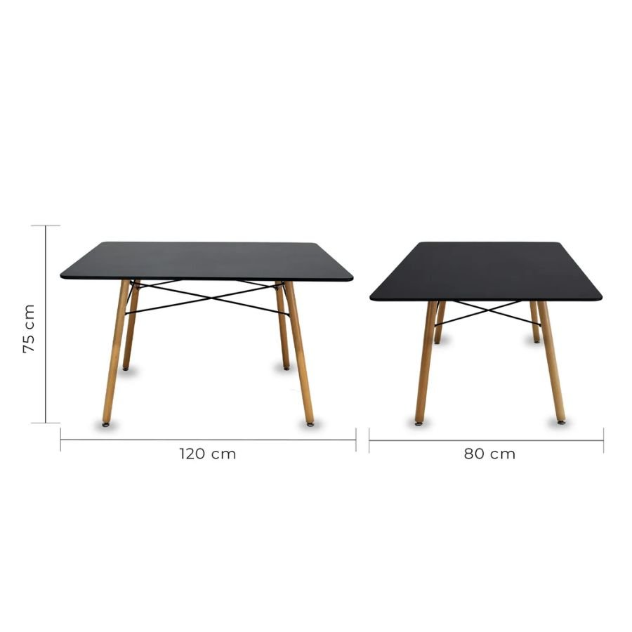 MESA HERMES R Diagrama técnico de dimensiones de la mesa Hermes R ScrivaniaMx