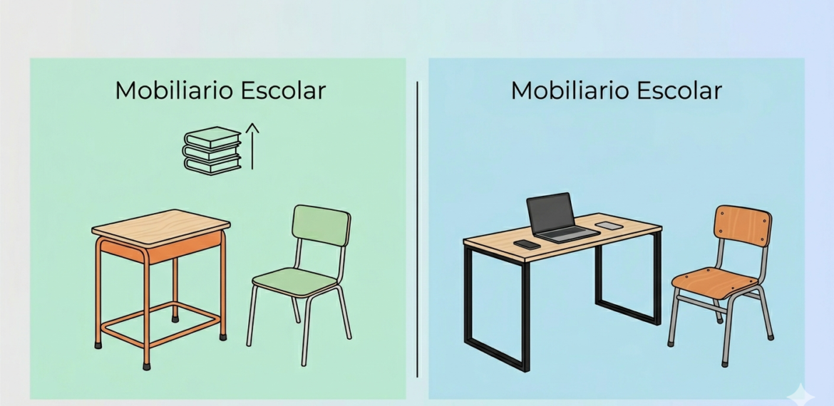 El Mobiliario Escolar por nivel educativo