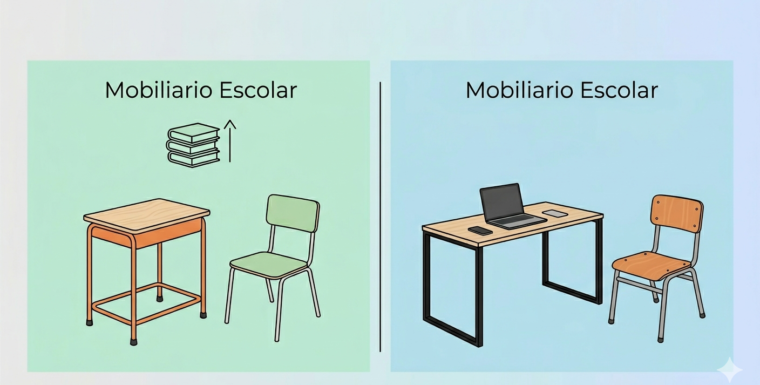 El Mobiliario Escolar por nivel educativo