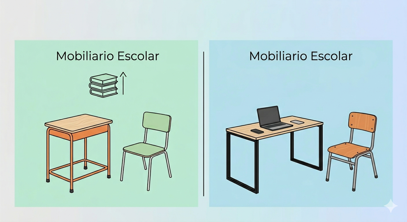 El Mobiliario Escolar por nivel educativo Mobiliario escolar adecuado al Nivel educativo