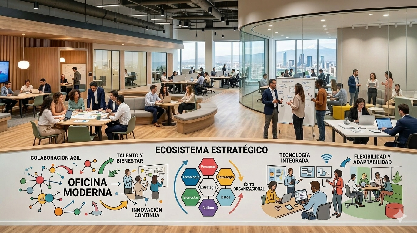 La Oficina Moderna, Mobiliario como Ecosistema Estratégico, 5 puntos para su elección oficina con mobiliario en orden interactivo