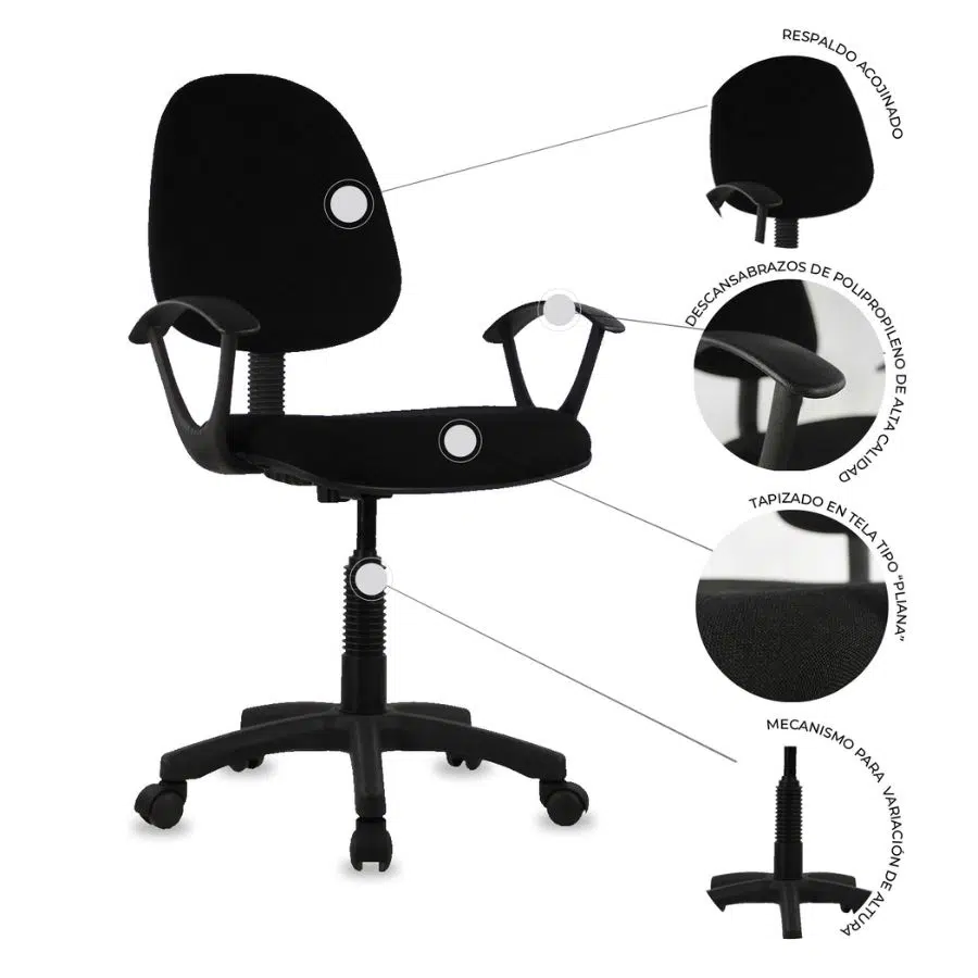 SILLA SECRETARIAL ANDROMEDA - Scrivania