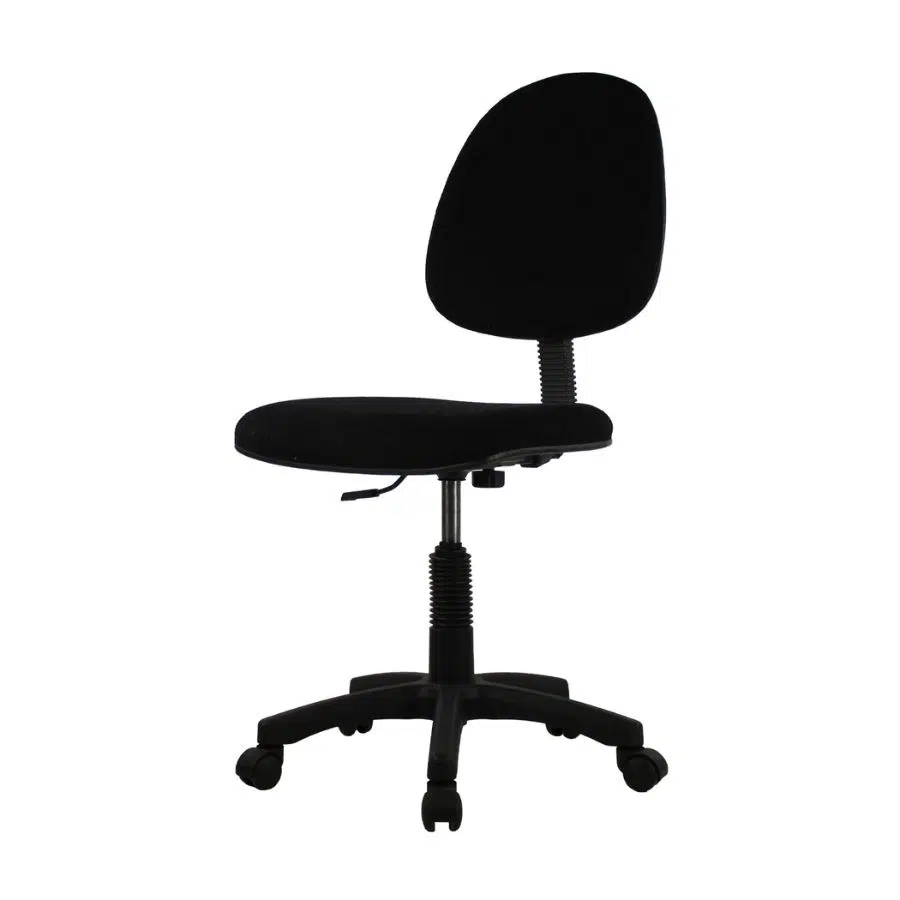 Silla secretarial Andromeda en vista de tres cuartos.