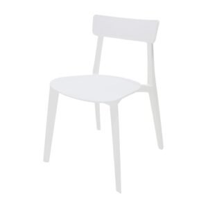 Silla Briza color blanco con diseño ergonómico de ScrivaniaMX