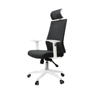 Silla Ejecutiva Columba gris con blanco