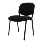 Silla de visita ergonómica Iso tapizada en tela tipo pliana ScrivaniaMx.