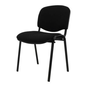 Silla de visita ergonómica Iso tapizada en tela tipo pliana ScrivaniaMx.
