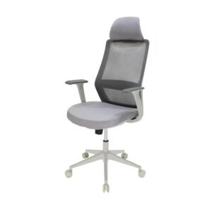 Silla Directiva Rey gris ScrivaniaMx