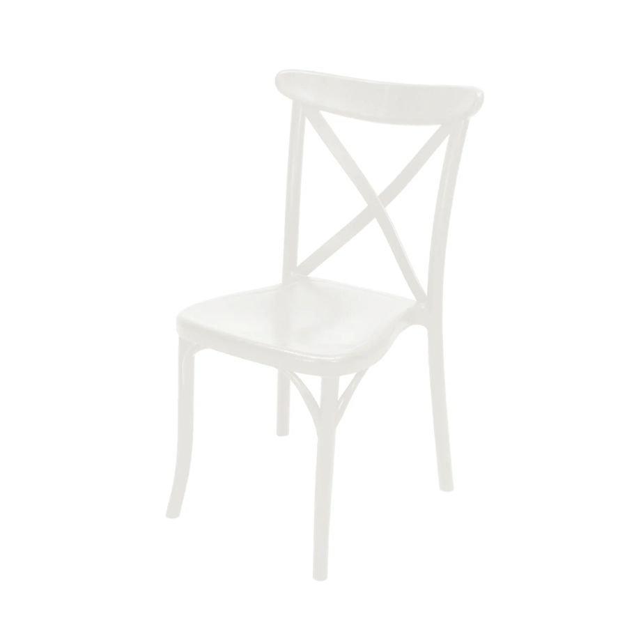 SILLA EKOS Silla Ekos blanca estilo francés para eventos de ScrivaniaMX