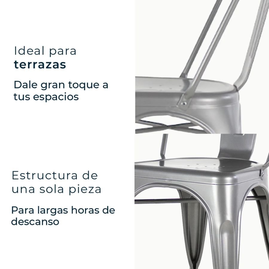 SILLA GANTIK Infografía de beneficios y confort para largas horas de descanso en silla Gantick gris ScrivaniaMx.