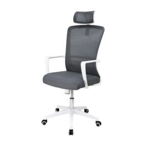 Silla Lynx D gris con blanco ScrivaniaMx