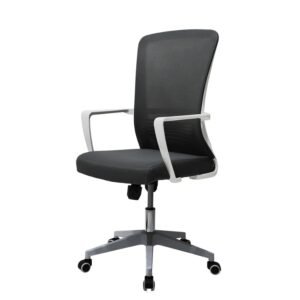 Silla Lynx gris con blanco ScrivaniaMx