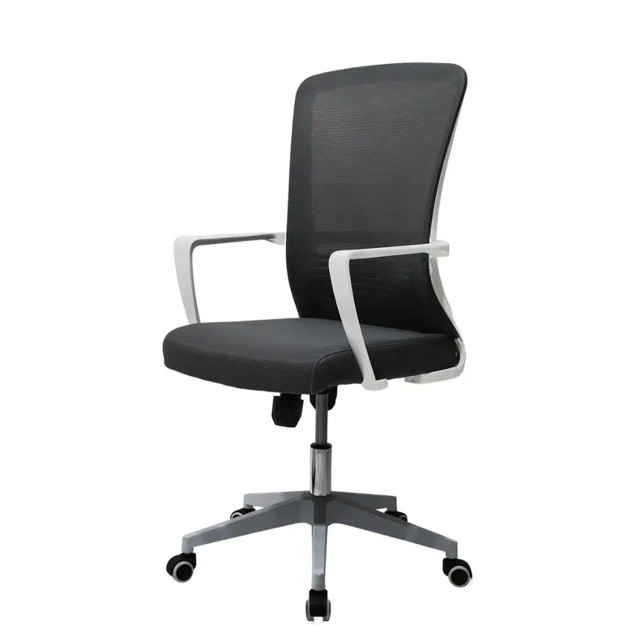 Silla Lynx gris con blanco ScrivaniaMx