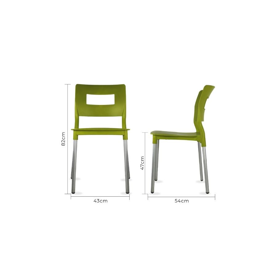 SILLA VALENTI Diagrama de dimensiones y medidas de la silla Valenti de ScrivaniaMX