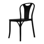 Silla de visita moderna modelo Provenza fabricada en PVC de alta calidad con base de una sola pieza.