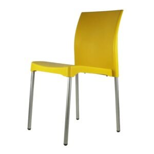 Silla Vivaldi amarilla de estilo contemporáneo ScrivaniaMX
