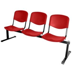 Banca Iso 3 plazas rojo