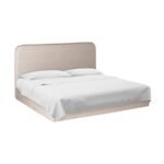 Cama Minnesota diseño sofisticado en lino premium ScrivaniaMx