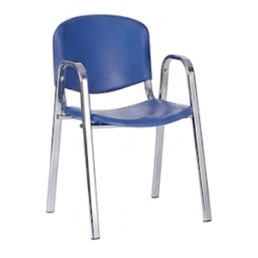 SILLA ISO ARM PLASTIC Silla Iso Azul Cromo