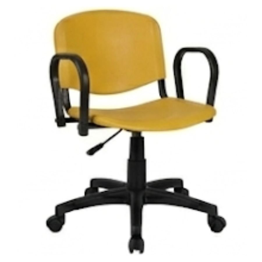 SILLA ISO P PLASTIC Iso P Mostaza Con Brazos