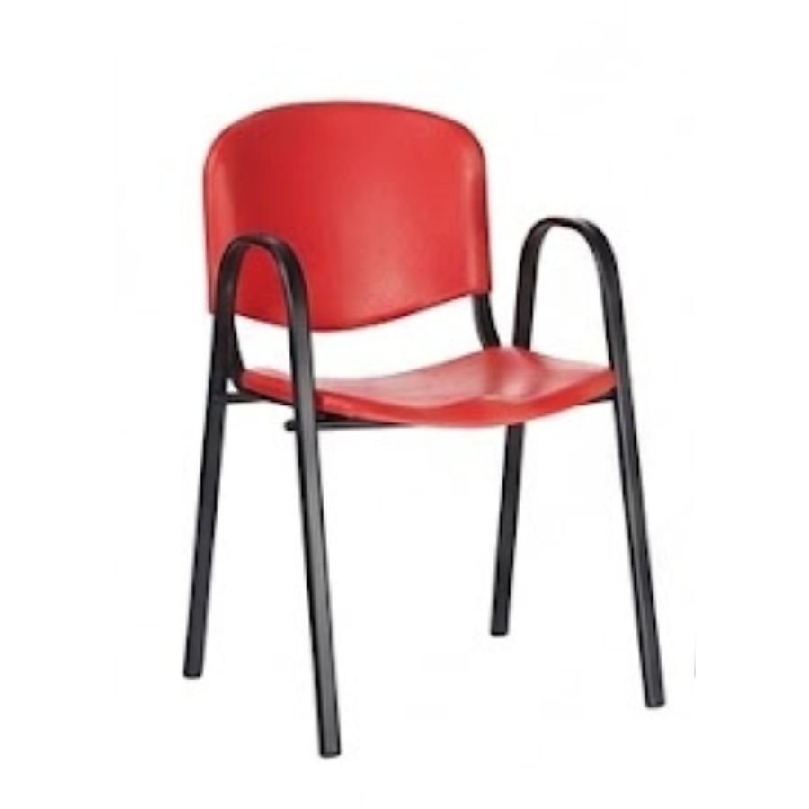 SILLA ISO ARM PLASTIC Silla Iso Roja Persp