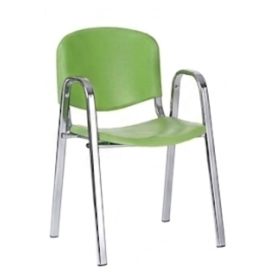 SILLA ISO ARM PLASTIC Silla Iso Verde Cromo