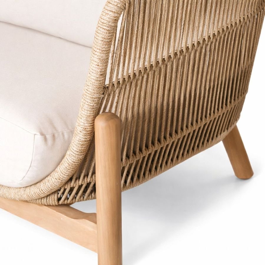 LOVESEAT BERANIA Detalle de tejido y materiales premium Loveseat Berania ScrivaniaMx