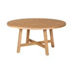 Mesa de comedor circular Saora diseño contemporáneo ScrivaniaMx