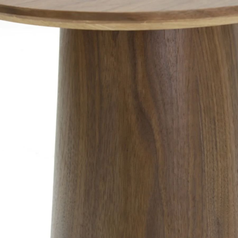 MESA LATERAL ADARA Detalle de veta y acabado premium mesa lateral Padara ScrivaniaMx