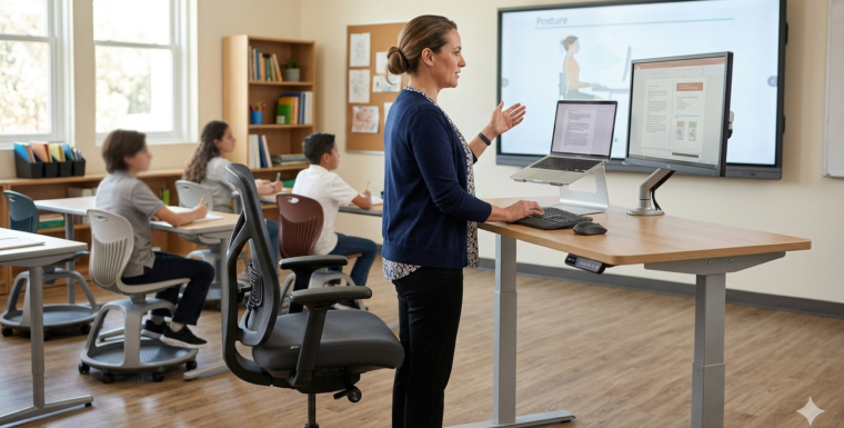 ERGONOMIA PARA PROFESORES, MOBILIARIO ADAPTADO