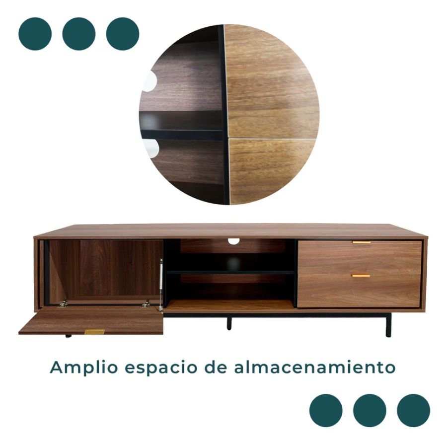 MUEBLE DE TV PORTELLO Espacio almacenamiento Portello