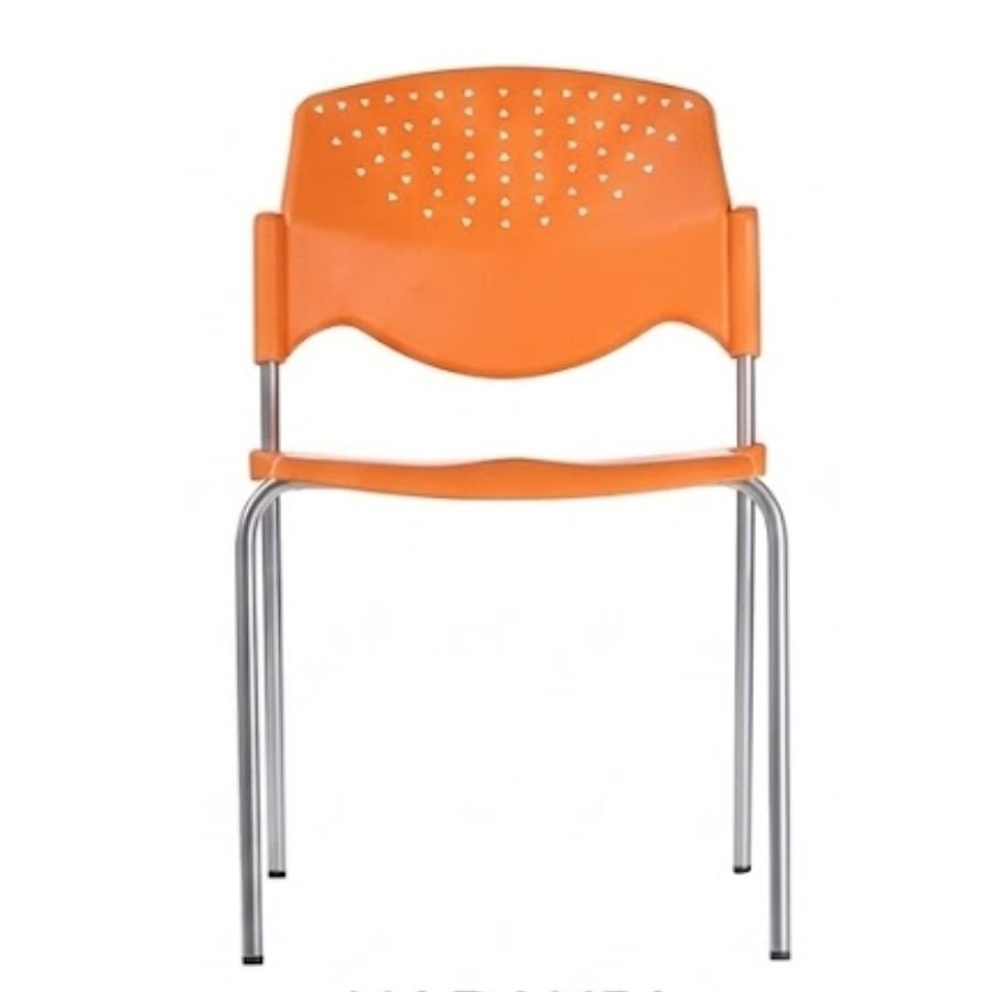 SILLA POLARI Silla Polari Naranja Cromado