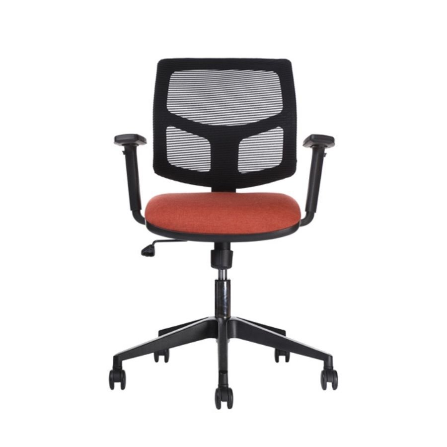SILLA RILEY Silla Riley Negra/Naranja Frontal