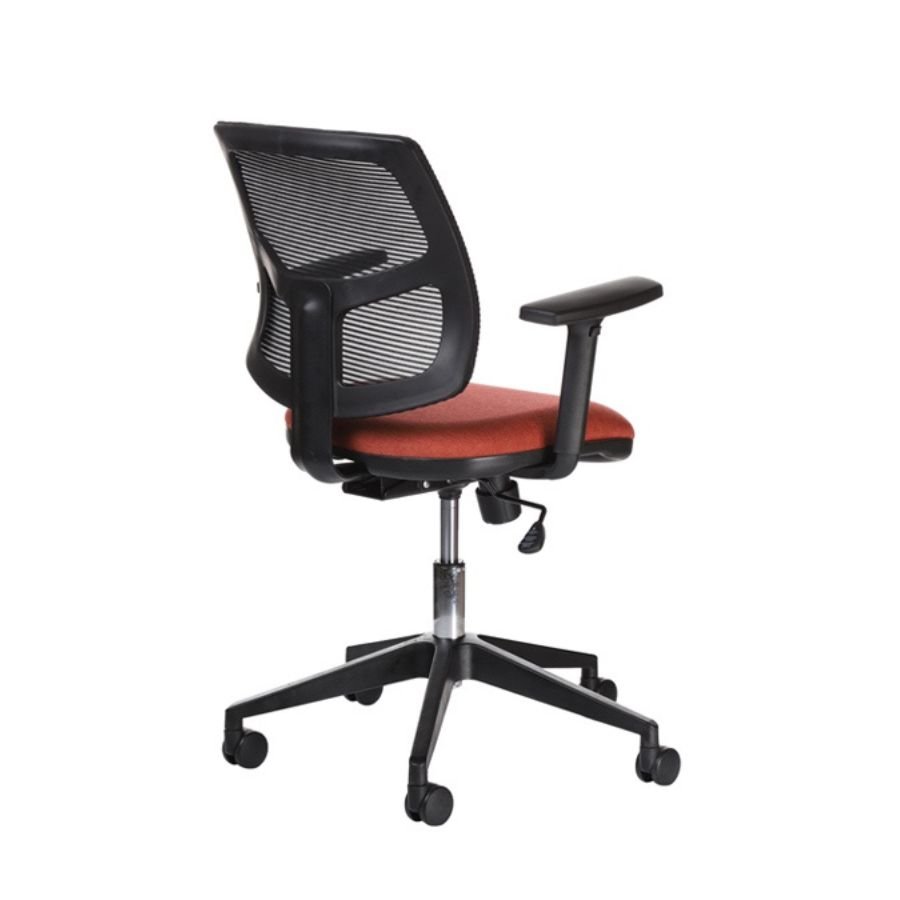 SILLA RILEY Silla Riley Negra/Naranja Trasera